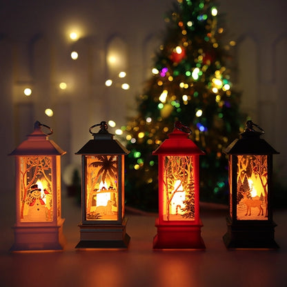 Santa Snowman Lantern
