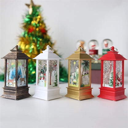 Santa Snowman Lantern