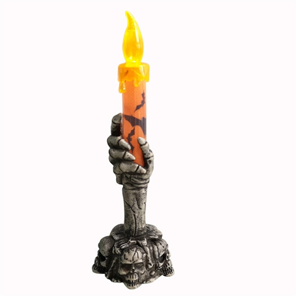 Halloween Skull Candle Holder Light
