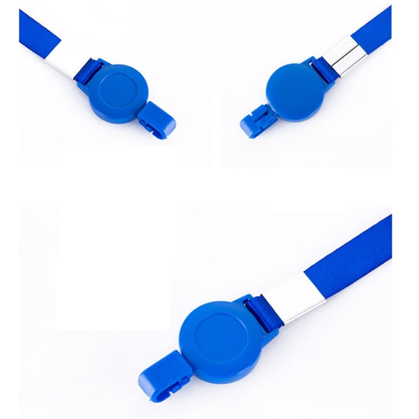 Neck lanyard for ID badge buckle