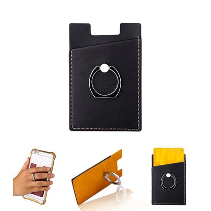 Mobile Phone Holder with Finger Ring Stand and Card Slot