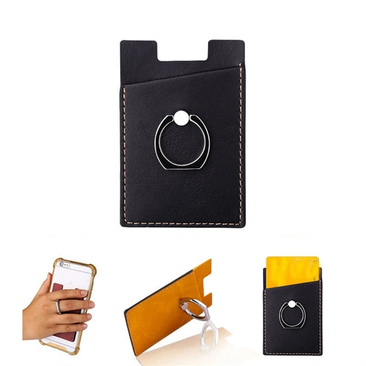 Mobile Phone Holder with Finger Ring Stand and Card Slot