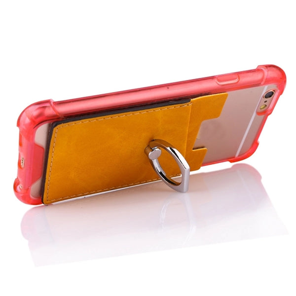 Mobile Phone Holder with Finger Ring Stand and Card Slot