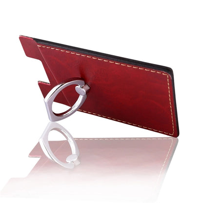 Mobile Phone Holder with Finger Ring Stand and Card Slot