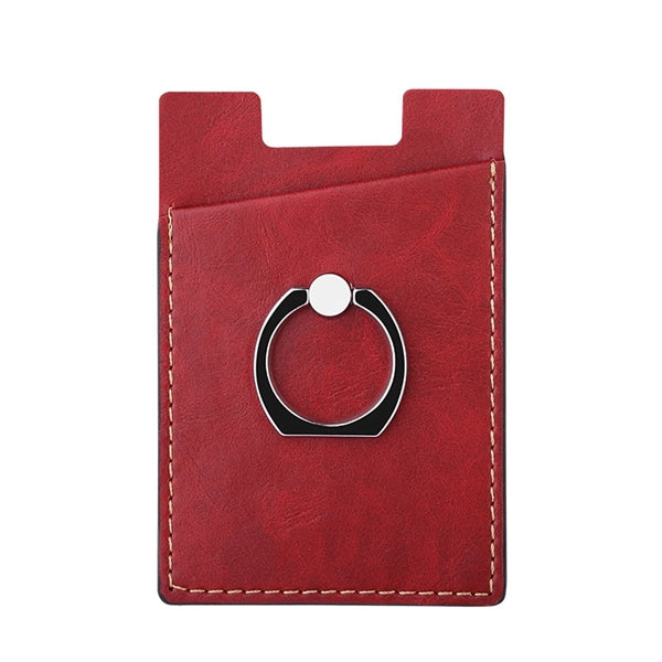 Mobile Phone Holder with Finger Ring Stand and Card Slot
