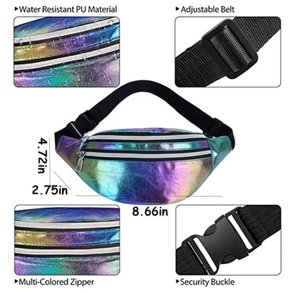 Holographic Waist Bags Crossbody Fanny Pack