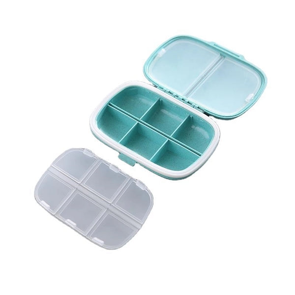 Portable Compartments Travel Pill Box