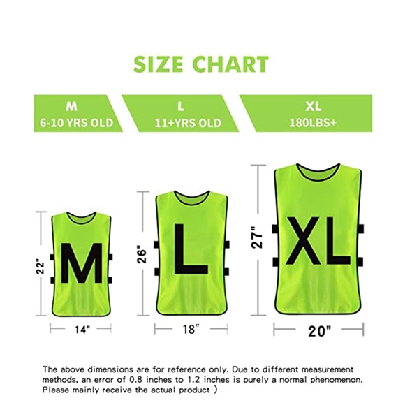 Sports Scrimmage Vests, Training Pinnies, Practice Jerseys