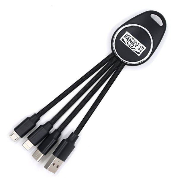 Mayflower 4-in-1 charging cable black
