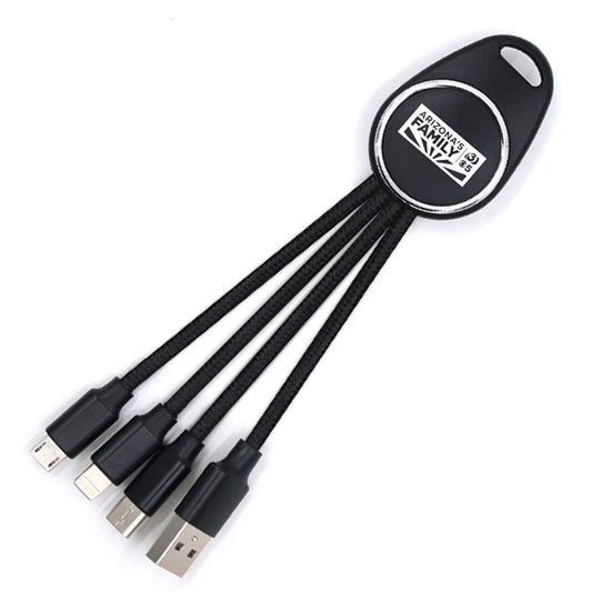 Mayflower 4-in-1 charging cable black