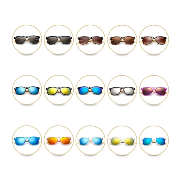 Polarized Wood Glasses Men Wooden Bamboo Sunglasses