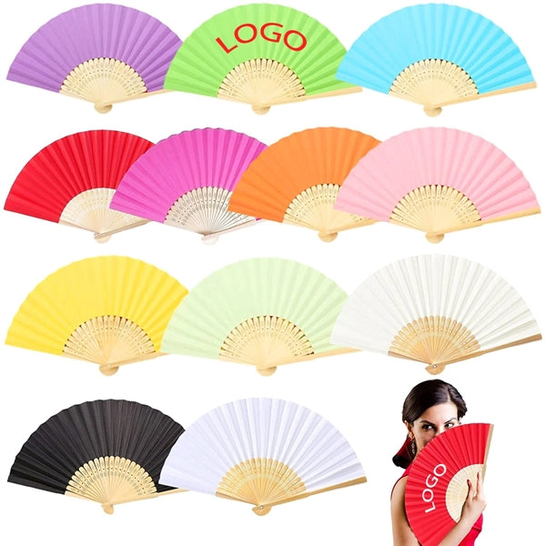 Foladble Paper Bamboo Fan