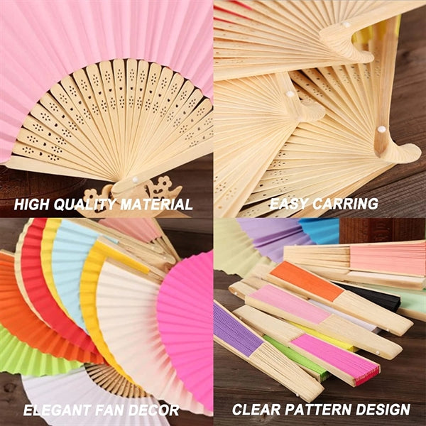 Foladble Paper Bamboo Fan