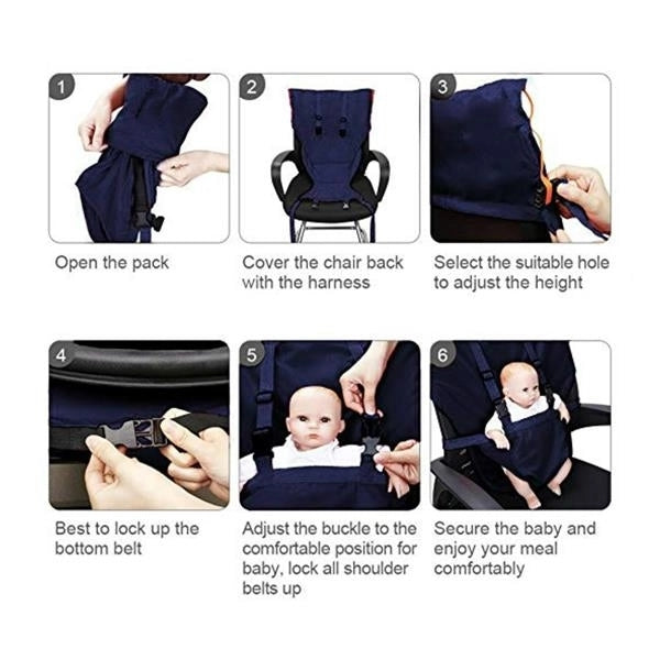 Portable Travel Safety Seat Chair Cover for Infant Feeding