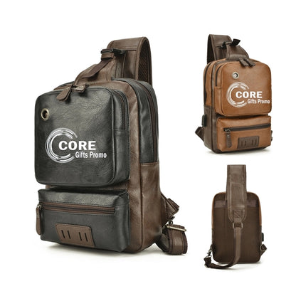 Pu Large Capacity Crossbody Backpack