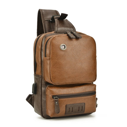 Pu Large Capacity Crossbody Backpack