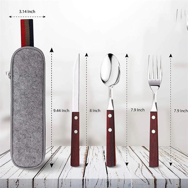 Stainless Steel travel utensils with case