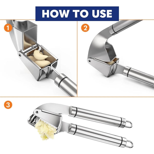 Stainless Steel  Garlic Press