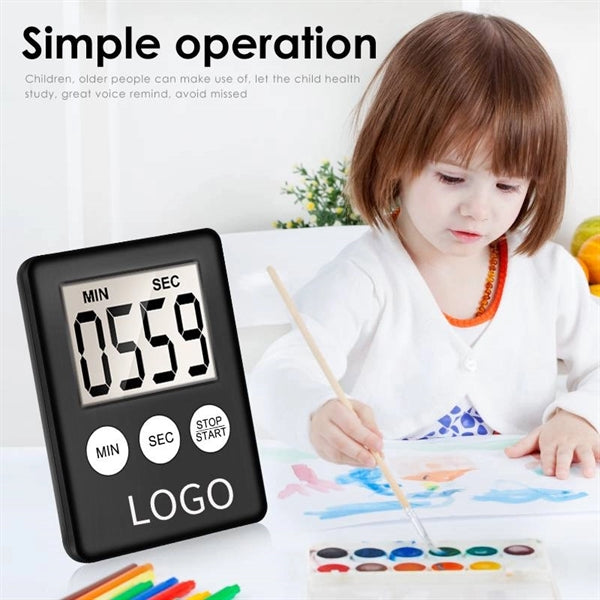 Ultra-thin Digital Timer With Back Magnet Refrigerator