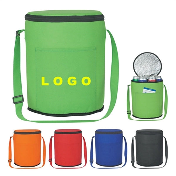 Customized Non-Woven Round Cooler Bag