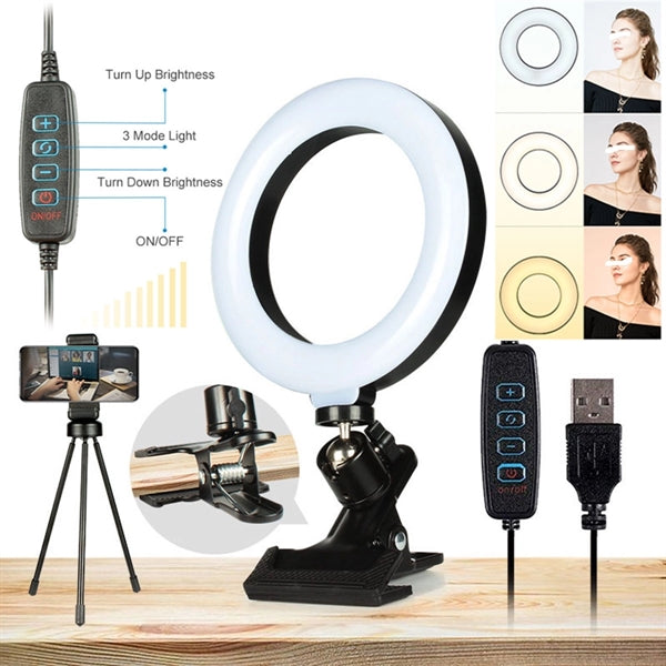 Selfie Ring Light For Desk And Laptop