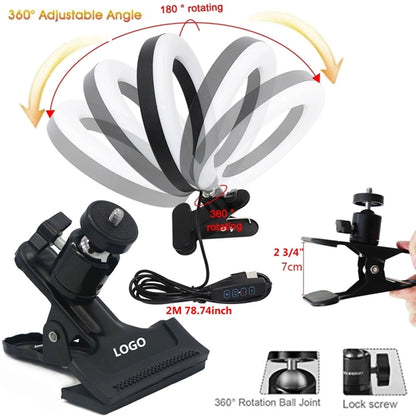 Selfie Ring Light For Desk And Laptop