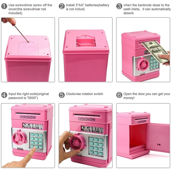 Auto Scroll Paper Money Saving Box