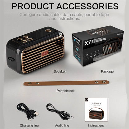 Portable  Vintage Bluetooth Speaker