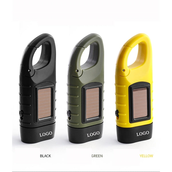 Hand Crank Solar Powered Flashlight