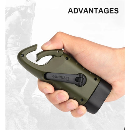 Hand Crank Solar Powered Flashlight