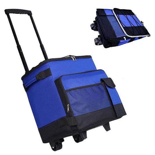Collapsible Rolling Cooler Bag with Wheels