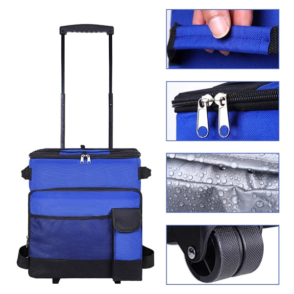 Collapsible Rolling Cooler Bag with Wheels