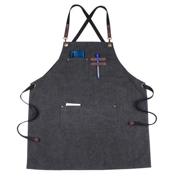 Kitchen Style Washed Canvas Apron
