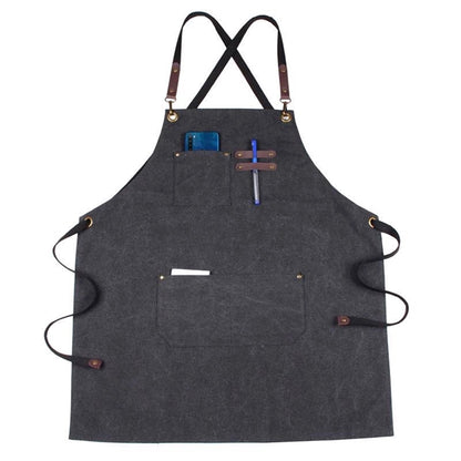 Kitchen Style Washed Canvas Apron