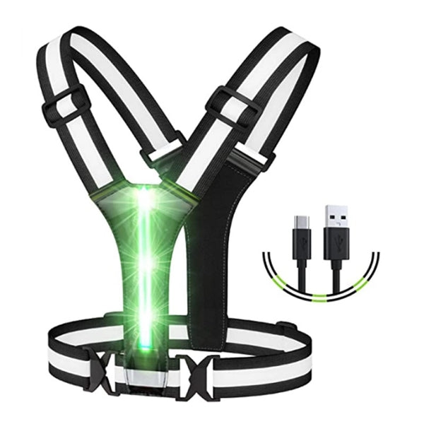 LED Reflective Vest Running Gear