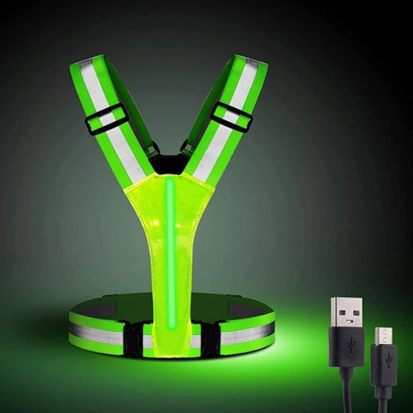 LED Reflective Vest Running Gear