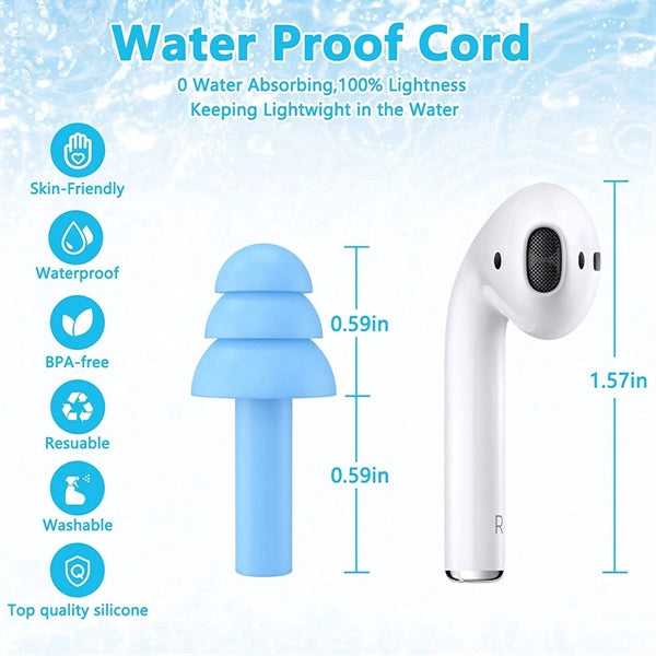Silicone Ear Plugs for Sleeping Noise Reduction