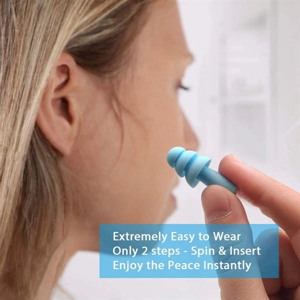 Silicone Ear Plugs for Sleeping Noise Reduction