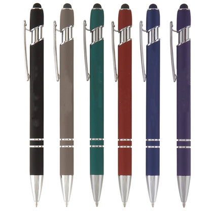 Metal Body Stylus Soft Ballpoint Touch Pen