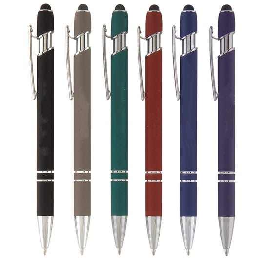 Metal Body Stylus Soft Ballpoint Touch Pen