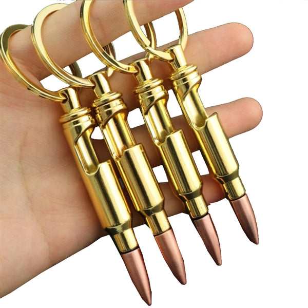 Bullet-Shape Bottle Opener Keychain