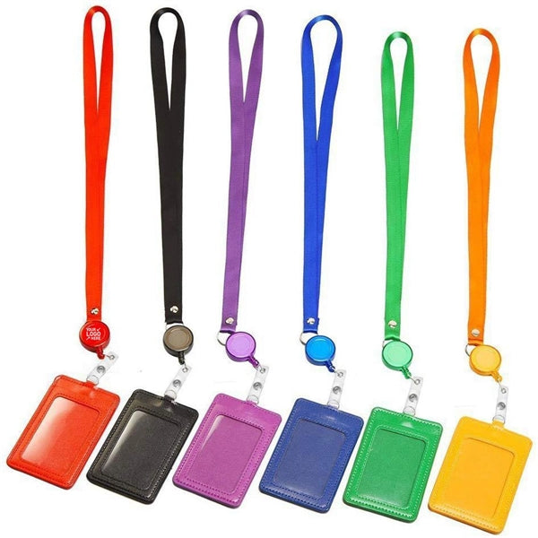 Colorful Retractable Badge Holder With Lanyards