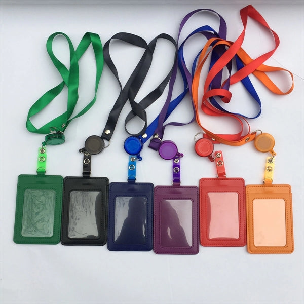 Colorful Retractable Badge Holder With Lanyards