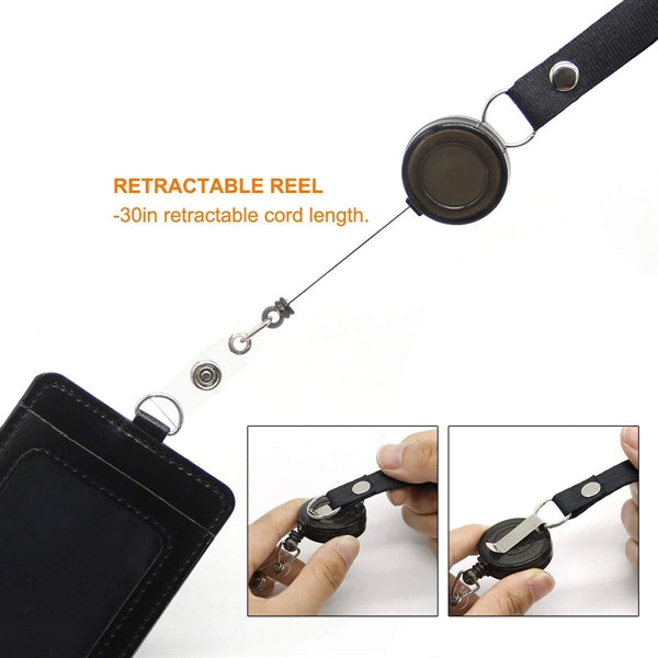 Colorful Retractable Badge Holder With Lanyards