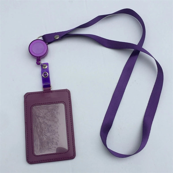 Colorful Retractable Badge Holder With Lanyards