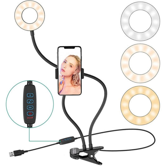 Ring Light with Phone Holder