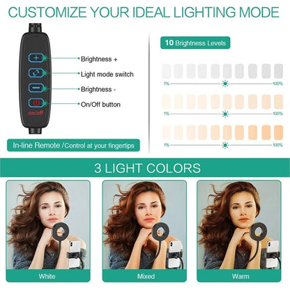 Ring Light with Phone Holder