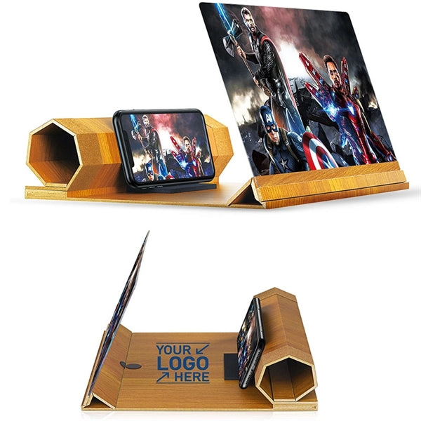 Mobile Phone 3D Magnifier Projector Screen 12inch