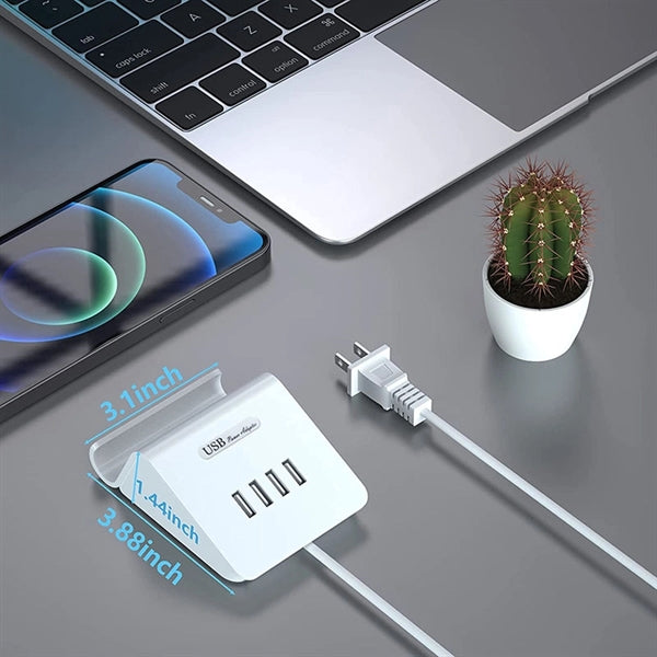 USB Charging Station with Phone Stand