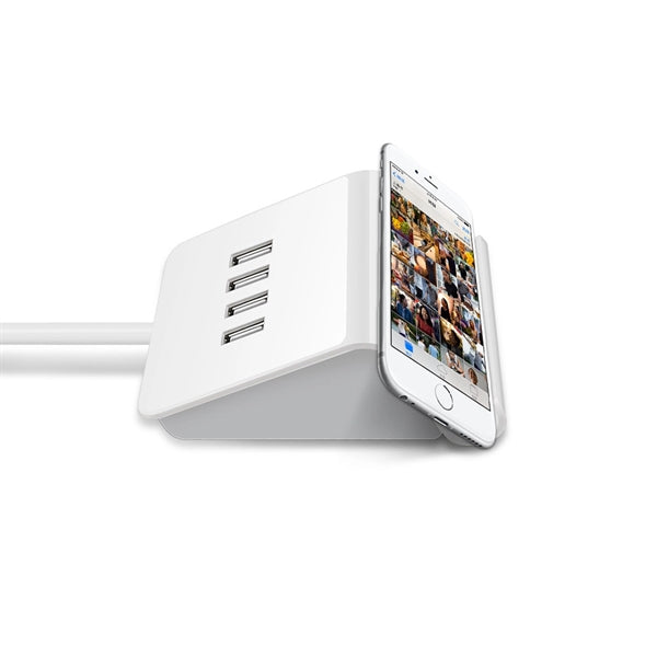USB Charging Station with Phone Stand